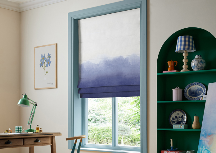Bluebellgray Ombre, Cornflower - Twist&Fit Roman Blind - Image 5
